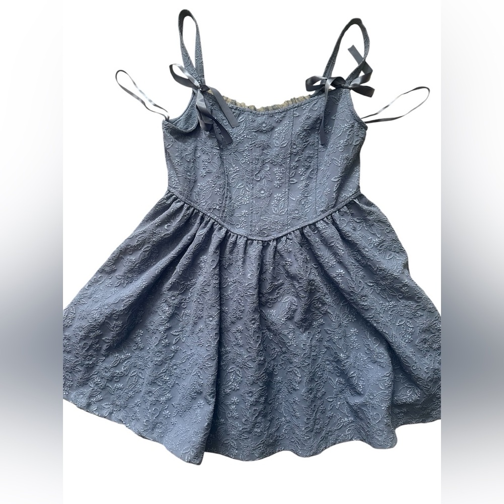Trixxi fit and flare corset style mini dress size large
